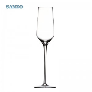 Cristal de Bohemia SANZO personalizado hecho a mano claro copas de champán al por mayor promocional venta caliente barato copas de champán